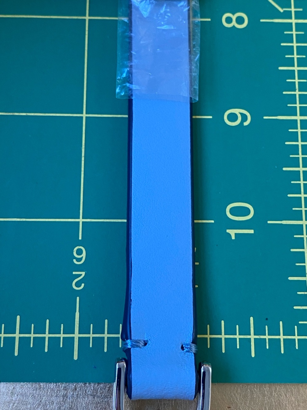 NWOT Kate Spade Adjustable Purse Strap. Lt. Blue w/ Silver Hardware - Picture 9 of 11